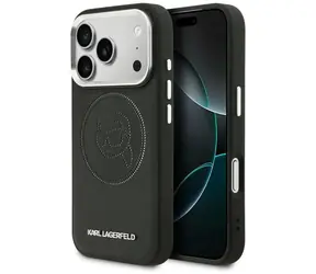 Karl Lagerfeld K Head Point Logo MagSafe černá / Zadní kryt / iPhone 17 Pro