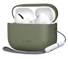 Tech-Protect Silicone Case zelená / Pouzdro / pro Apple AirPods Pro 3 / Silikonové