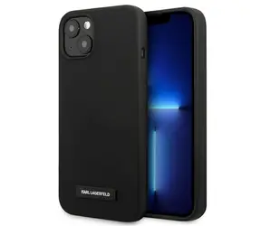 Karl Lagerfeld Silicone Plaque černá / Zadní kryt / Silikonový / iPhone 13 mini