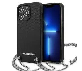 Karl Lagerfeld Monogram Plaque černá / Kryt / iPhone 13 Pro
