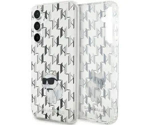Karl Lagerfeld Monogram Choupette transparentní / Zadní kryt / Samsung Galaxy S23 FE