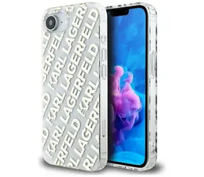 Karl Lagerfeld IML Repeat Logo iPhone 16e zlaté / Pouzdro
