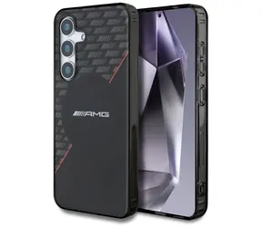 Mercedes AMG Rhombs MagSafe Kryt pro Samsung Galaxy S25 černá/červená / Kryt / MagSafe