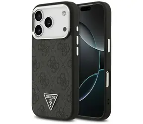 Guess 4G Triangle Logo MagSafe černá / Zadní kryt / iPhone 17 Pro