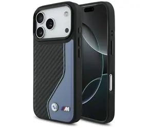 BMW M Carbon Logo modrá / Zadní kryt / MagSafe / iPhone 17 Pro
