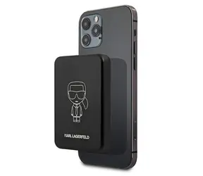 Karl Lagerfeld MagSafe Powerbanka 3000mAh černá / Powerbanka / Bezdrátové nabíjení / MagSafe
