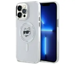 Karl Lagerfeld IML Choupette Head MagSafe iPhone 13 Pro bílá / Zadní kryt / Apple iPhone 13 Pro