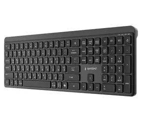 Gembird KB-WPS-03-CYRL / Klávesnice / bezdrátová / 2.4GHz + Bluetooth / azbuka