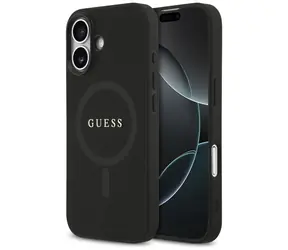 Guess Saffiano Classic Logo MagSafe iPhone 17 černá / Zadní kryt / MagSafe