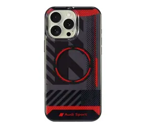 Audi IML Sport černá / Kryt pro Apple iPhone 16 Pro Max / MagSafe / Hardcase
