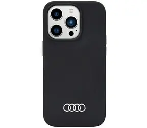 Audi Silicone iPhone 14 Pro černá / Kryt / Silikonový