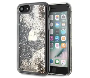 Guess iPhone 7 & 8 & SE2020 & SE2022 zlatá / Pouzdro / Glitter Charms