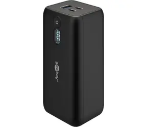 Goobay 20000mAh černá / Powerbanka / USB-C PD 65W / QC / LC displej