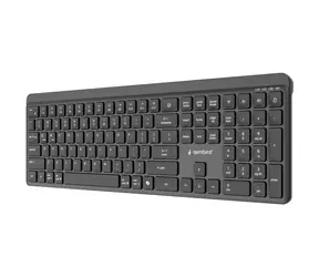 Gembird KB-WPS-03 / Klávesnice / bezdrátová / 2.4GHz + Bluetooth / US layout