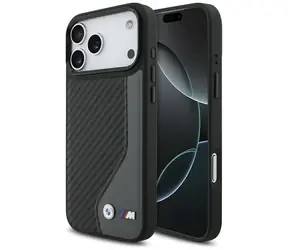 BMW Zadní kryt Carbon M Logo MagSafe pro iPhone 17 Pro Max grafitová / Zadní kryt / MagSafe / Karbonový vzor