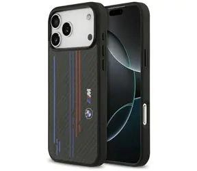 BMW Kevlar Lines & Logo MagSafe kryt pro iPhone 17 Pro Max černá / Zadní kryt / MagSafe