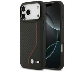 BMW M Carbon Line & Logo červená / Zadní kryt / MagSafe / iPhone 17 Pro Max