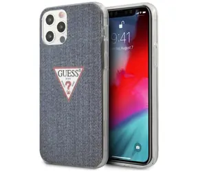 GUESS Jeans Collection pouzdro pro Apple iPhone 12 Pro Max tmavě modrá / Pouzdro / Hardcase / 6,7"