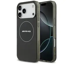Mercedes AMG Double Layer Smocked transparentní černá / Zadní kryt / MagSafe / pro iPhone 17 Pro Max