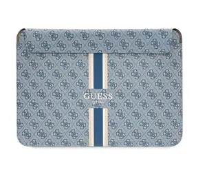 Guess PU 4G Printed Stripes obal na notebook 16" modrá / Obal na notebook / Do 16" / Polyuretan