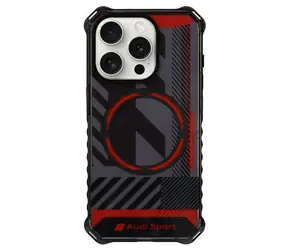 Audi IML Sport MagSafe iPhone 15 Pro Max černá / Kryt / MagSafe / Hardcase