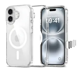 Tech-Protect FlexAir Hybrid CC transparentní / Kryt / Apple iPhone 16 / MagSafe
