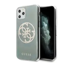 Guess GUHCN58PCUGLKA iPhone 11 Pro khaki / Pouzdro / Hardcase / 4G Circle Glitter