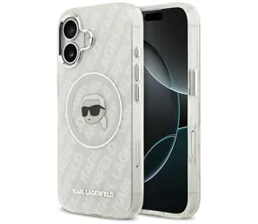 Karl Lagerfeld IML Karl Head Logo šedá / Zadní kryt pro iPhone 17 / MagSafe