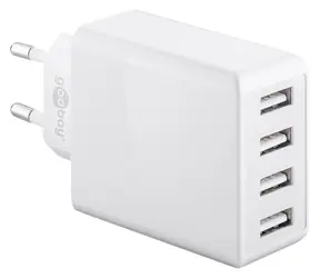 Goobay 44962 bílá / Nabíječka / víceportová / USB-A / 30 W