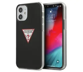 GUESS Triangle černá / Zadní kryt / pro Apple iPhone 12 mini / plastový hardcase