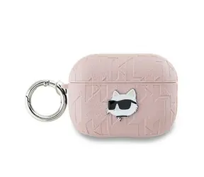 Karl Lagerfeld Monogram Choupette Head růžová / Pouzdro / Apple AirPods Pro 2