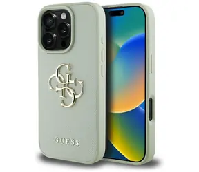 Guess Grained Big 4G Logo Small Classic Logo green / Kryt pro iPhone 16 Pro Max