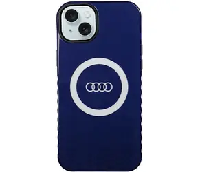 Audi IML Big Logo MagSafe kryt modrá / Kryt na iPhone 15 Plus, 14 Plus / MagSafe