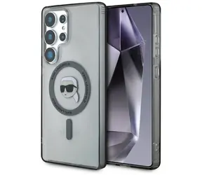 Karl Lagerfeld Button Karl Head MagSafe černá / Zadní kryt / Samsung Galaxy S25 Ultra
