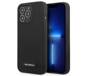 Karl Lagerfeld Silicone Plaque černá / Zadní kryt / Apple iPhone 13 Pro Max