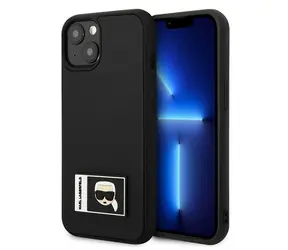 Karl Lagerfeld Ikonik Patch černá / Ochranný kryt / Apple iPhone 13