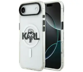 Karl Lagerfeld IML Karl Sketch Logo transparentní / Zadní kryt pro iPhone 17 Air / MagSafe