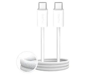 Puro Fabrik 4 bílá / Datový kabel / USB-C - USB-C / 2 m / 60 W / opletený