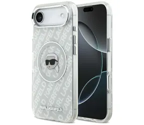 Karl Lagerfeld IML Karl Head Logo šedá / Zadní kryt pro iPhone Air / MagSafe