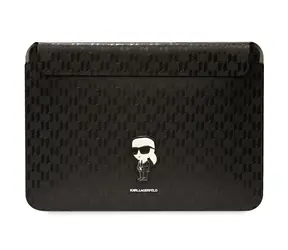 Karl Lagerfeld Saffiano Monogram Ikonik černá / Pouzdro pro notebook 14"