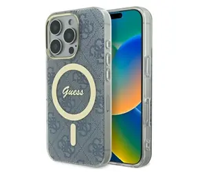 Guess IML 4G MagSafe modrá / Zadní kryt / pro iPhone 16 Pro Max / MagSafe
