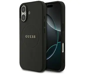 Guess Grained Ring MagSafe černá / Zadní kryt / MagSafe / pro iPhone 17