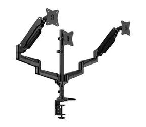 Huanuo HNTS3B-UK / Držák na 3 monitory / 17-32" / VESA 75x75 a 100x100 / nosnost 7,98 kg/monitor