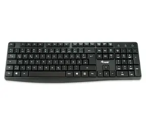 Equip Drátová klávesnice ES černá / Klávesnice / USB / 105 kláves / QWERTY