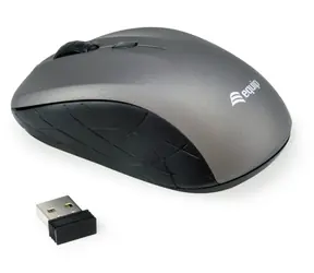 Equip Cestovní myš šedá / Bezdrátová myš / optická / 1600 DPI / 2,4 GHz / USB nano přijímač