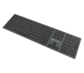 Natec Dolphin šedá / Klávesnice / Bezdrátová / Bluetooth + 2,4 GHz / CZ/SK layout / Nůžková