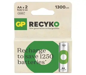 GP ReCyko AA (HR6) 1300mAh 2ks / Nabíjecí baterie / NiMH