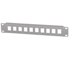 Intellinet 10" šedá / Patch panel / 10 portů / 1U / neosazený