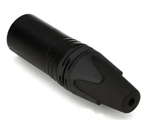 Equip XLR konektor 3-pin černý / Konektor / Zástrčka / Pozlacené kontakty