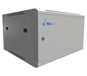 Extralink Nástěnný rozvaděč 6U 600x600 šedá / Rozvaděč / Celokovové dveře / Nosnost 60 kg